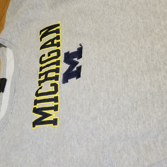 Michigan heather grey raised letters sweatshirt sz XXL - Picture 2 of 4